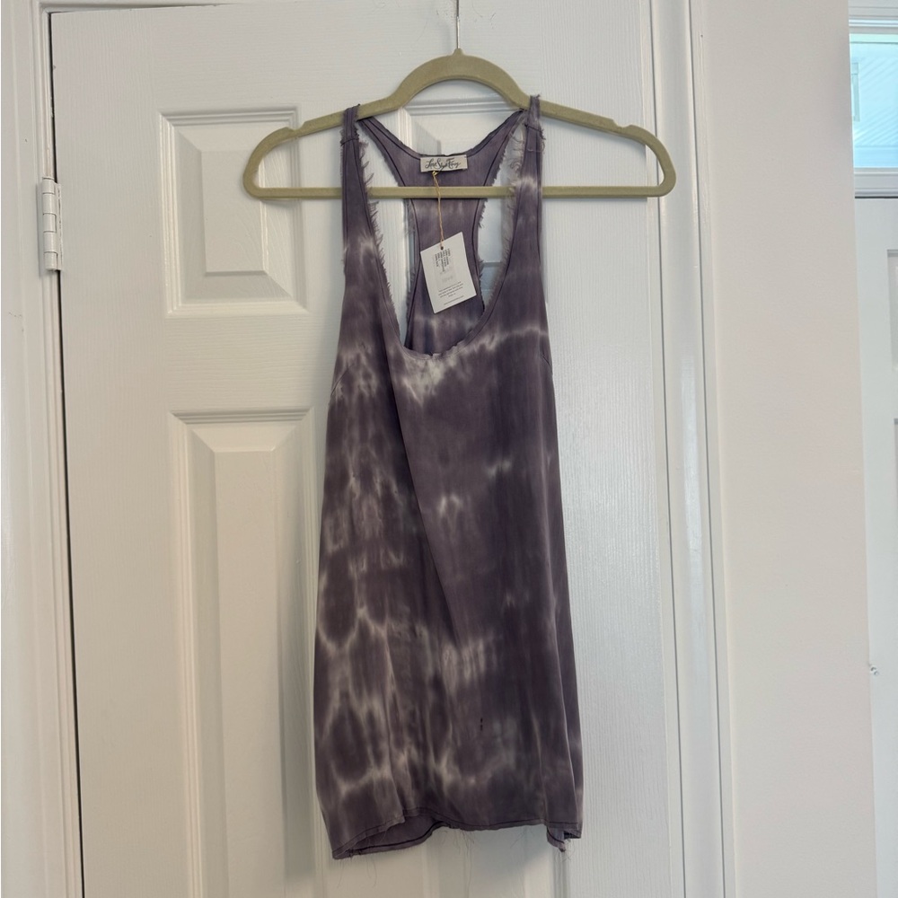 Silk Tie-Dye Tank Top